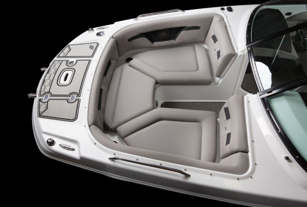 seating in the bow of the 2023 Four Winns HD3Surf