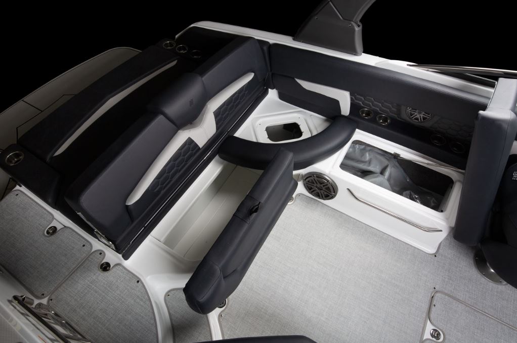 15 storage area under the seats
