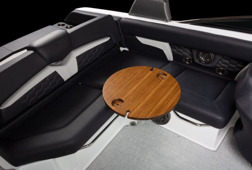 seating area with small table