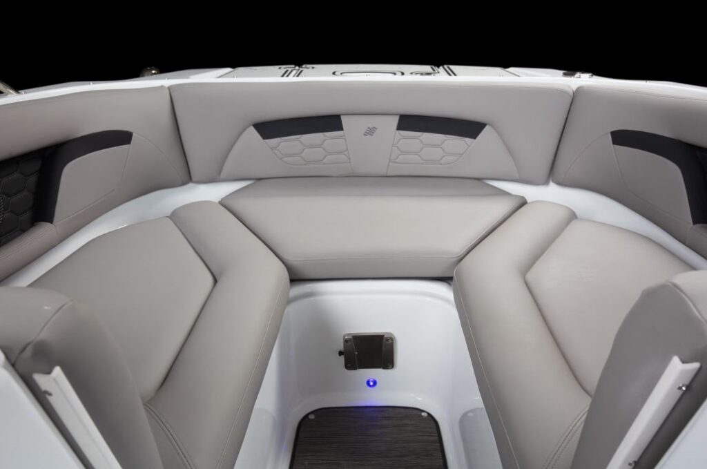 seating in the bow of the 2023 Four Winns HD3Surf