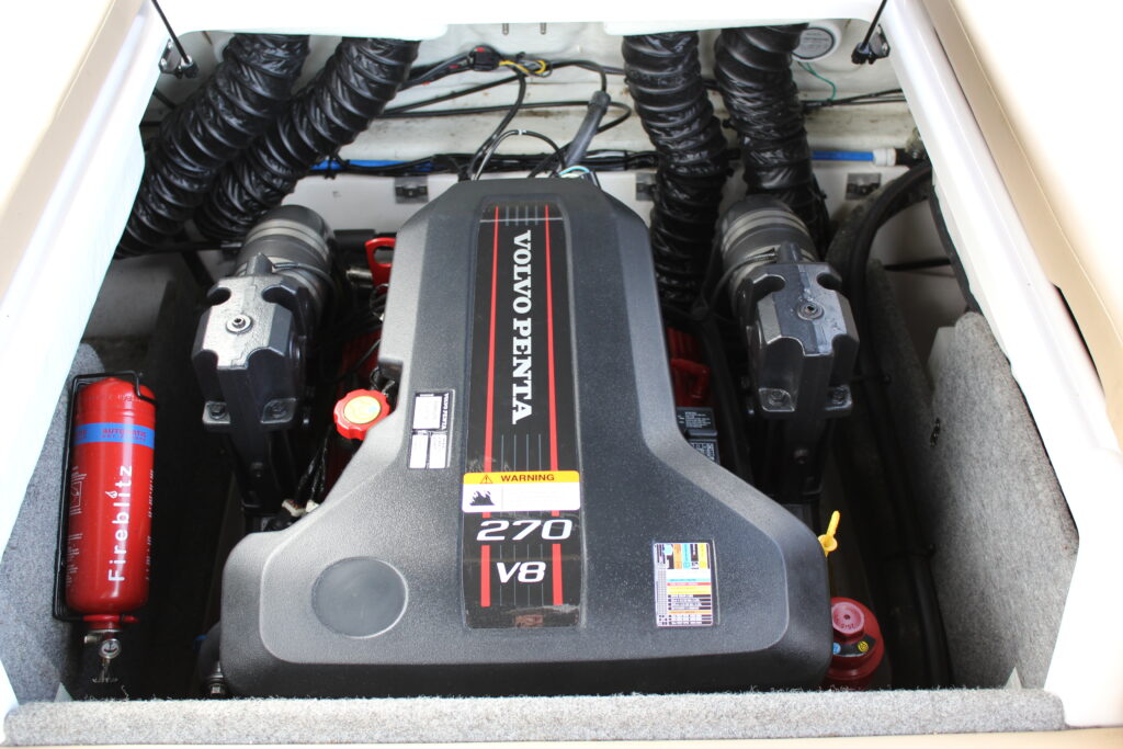 close up of volvo engine