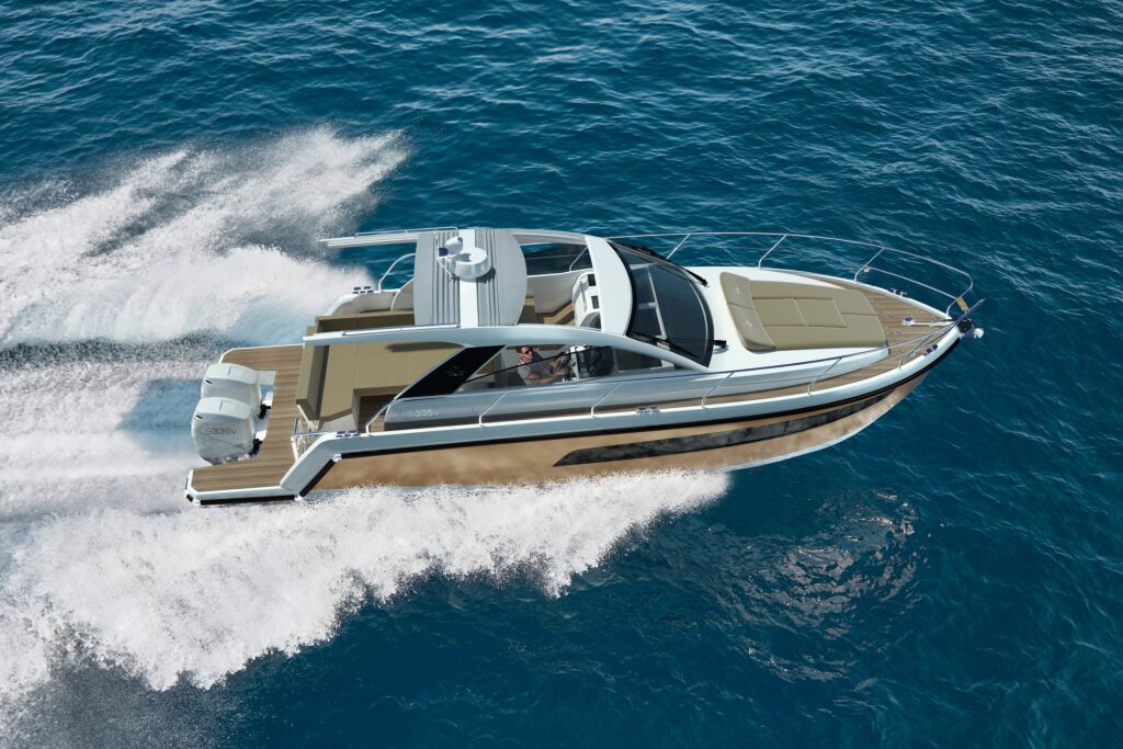 SEALINE_S335v_2021_08_05_EXTERIEUR_P10 Sealine S335V from a birds eye view