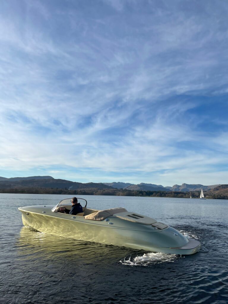 HERMES SPEEDSTER out on Lake Windermere