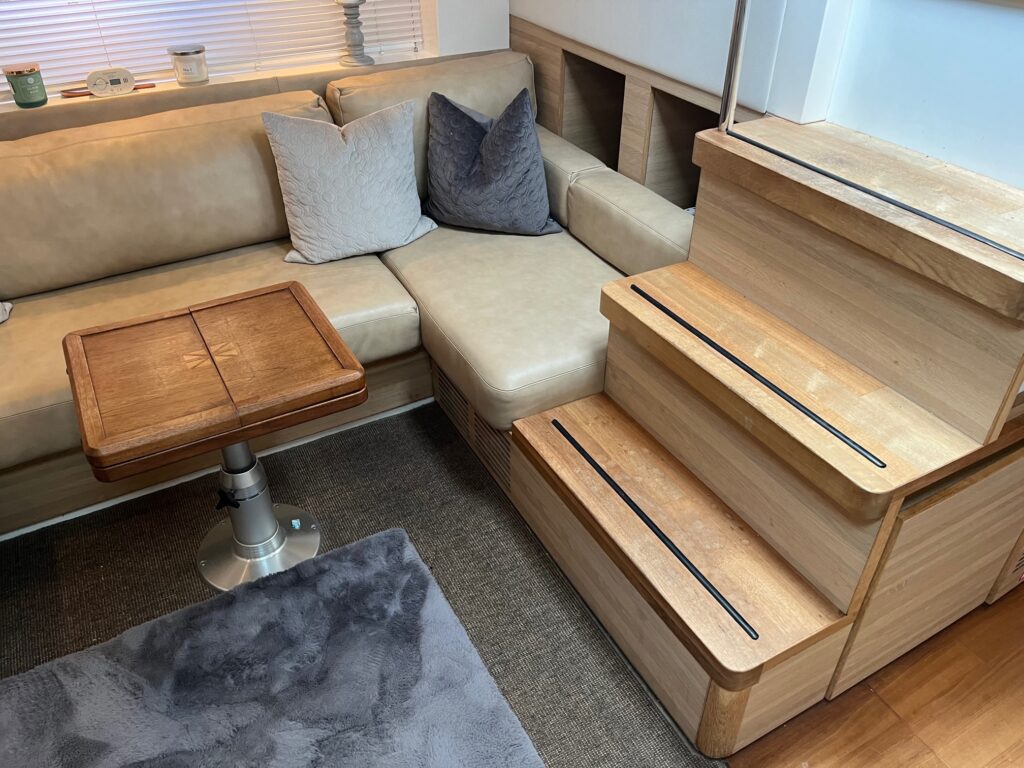 seating / dining area down stairs.