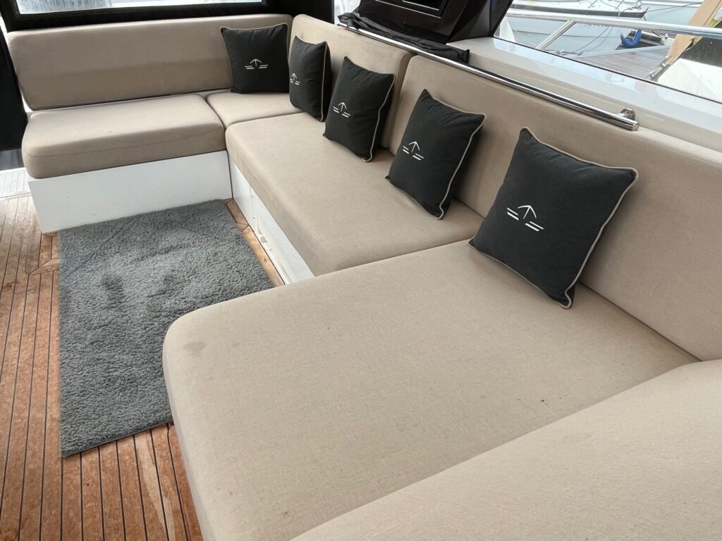 seating area on decking